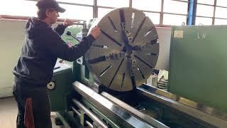 40” x 37’ cc American Pacemaker Lathe 2 Carriages Taper Hardways