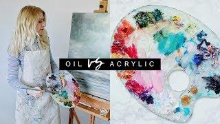 ACRYLIC vs OIL Painting | What's the Difference?!