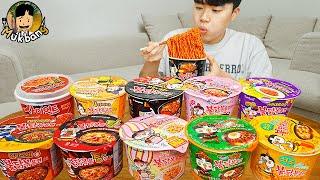 ASMR MUKBANG convenience store store, FIRE Noodle, HOT DOG, GIMBAP, Tteokbokki EATING SOUND !