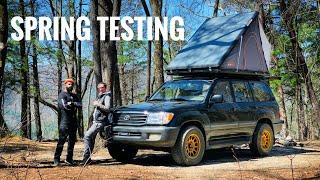 Toyota Land Cruiser 100 series Overlanding Rig Spring Testing