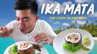 Trying Ika Mata - The COOK ISLANDS Traditional Dish (Rarotonga)
