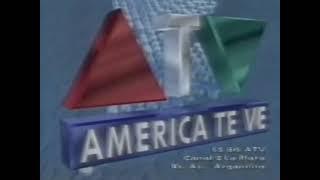 ID de LS 86 TV, Canal 2, América Te Ve, La Plata, Buenos Aires, Argentina (1992)