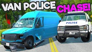 We Got into POLICE CHASES with OLD PEOPLE Vans in BeamNG Drive Multiplayer!