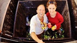 Dumpster Diving with Rob Greenfield - Green with Tiffany