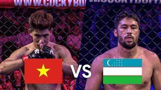 Trần Quốc Toản và màn đối đầu có diễn biến đầy bất ngờ trước võ sĩ Uzbekistan ở hạng cân khủng