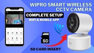 Wipro Smart Indoor Wi-Fi Camera Unboxing & Setup: SD Card, Wi-Fi, and Mobile App Guide
