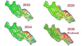 Prediction of Land Use/Land Cover Change using QGIS and ArcGIS (2010-2020-2030)