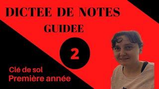 dictée de notes solfège | leçon 2