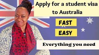 HOW TO APPLY for a STUDENT VISA TO AUSTRALIA - SUBCLASS 500 - Documents and Process