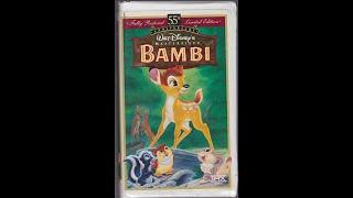 Opening to Bambi Fully Restored 55th Anniversary Limited Edition VHS (1997)