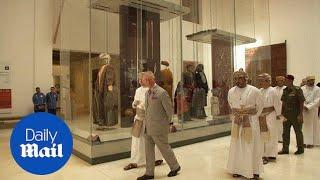 Prince Charles takes a look round National Museum in Muscat - Daily Mail