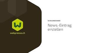 News-Seite in Concrete 5 erstellen (deutsch) - webpresso.ch