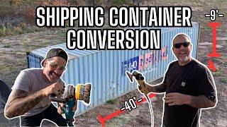 The Ultimate Shipping Container Conversion Project with @TheCrockers  Grinding Off Rust