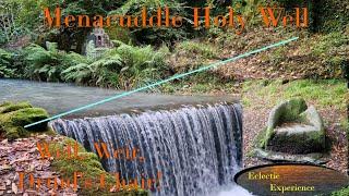 Menacuddle Holy Well, Waterfall and Druid's Chair, legends and ghosts, St Austell Cornwall