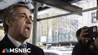 Michael Cohen returns to witness stand after testifying Monday