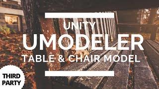 Unity UModeler - Cartoon Table & Chair Modelling