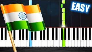 Indian National Anthem - EASY Piano Tutorial by PlutaX