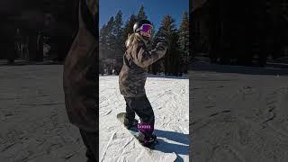 how to FRONTSIDE 180 on your snowboard for beginners!! full breakdown on my channel :) #snowboarding