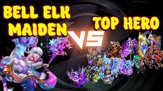 BELL ELK MAIDEN VS TOP HERO  CASTLE CLASH