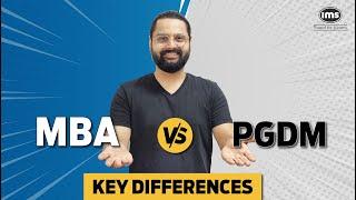 MBA Vs PGDM | Key Difference, Eligibility, Course Structure, Careers, Top Institutes | Ashish Chugh