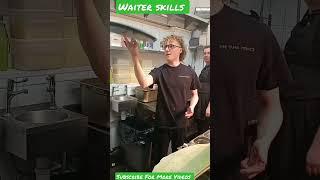 waiters skills #shorts #shortsvideo #londonvideos #service #servicetalent #talent #viral #viralvideo