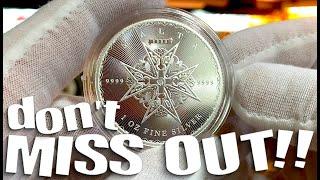 Think I'm IN LOVE ... NEW MALTESE CROSS 2023 #silverbullion coin!