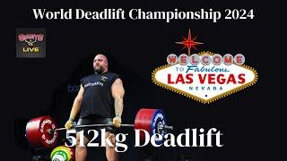 512KG DEADLIFT. WORLD DEADLIFT CHAMPIONSHIP 2024 TRAINING