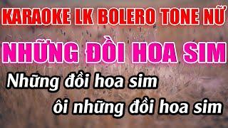 Liên Khúc Bolero Tone Nữ Dễ Hát  -  Karaoke Những Đồi Hoa Sim  -  Karaoke Lâm Beat  -  Beat Mới