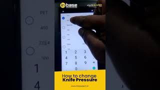 How To Change The Knife Pressure Settings In Ultimate Guard Machine | Inbase