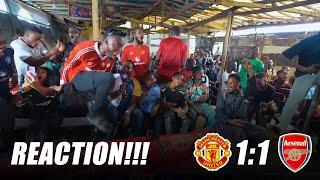 MANCHESTER UNITED 1-1 ARSENAL - Bruno Fernandes, Raya, Rice - REACTIONS! // Premier League 2024-25