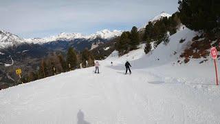 Top to Bottom Red Cloth and Arlette, Green Sainte Anne  La Norma/Valfrejus ski