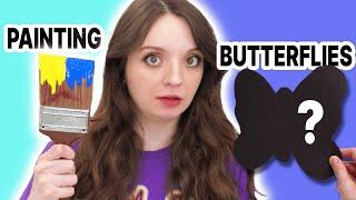 Painting Butterflies   | Easy Paper Craft Ideas