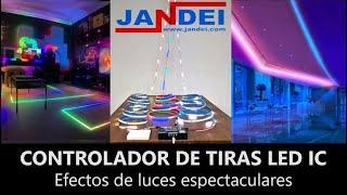 CONTROLADOR DE TIRAS LED IC. ESPECTACULARES EFECTOS DE LUCES