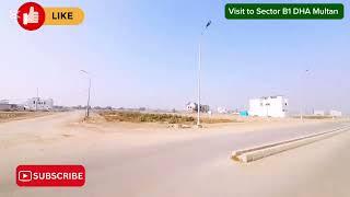 DHA Multan 10-Marla Plot for Sale Sector B1 Near to 80 fit Road Good Location Abrar Hussain