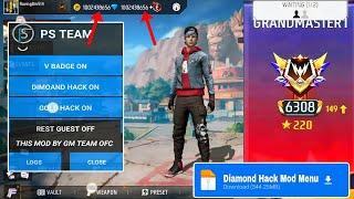 OB47 FREE FIRE MOD MENU   UNLIMITED DIAMOND HACK   FF MOD MENU APK 2025