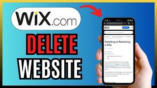 How To DELETE WIX WEBSITE 2025!