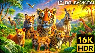 16K VIDEO ULTRA HD Dolby Vision HDR 120fps - Cutest Animals of The World #Wildlife #BGM