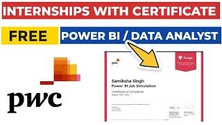 PwC Data Analyst Online Internship with Certificate | Learn Power BI Tool | What is Data Analytics