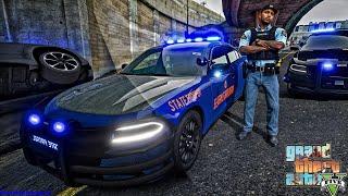 Playing GTA 5 As A POLICE OFFICER Highway Patrol|| GSP|| GTA 5 Lspdfr Mod| 4K