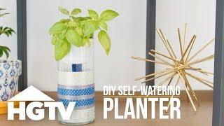 DIY Self-Watering Planter | HGTV