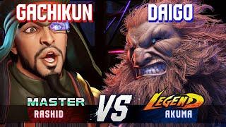 SF6 ▰ GACHIKUN (Rashid) vs DAIGO (Akuma) ▰ High Level Gameplay