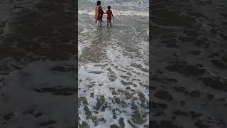 Early morning waves at Old Digha sea beach