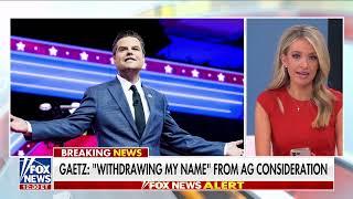 Former Congressman Matt Gaetz withdraws his name from Attorney General consideration