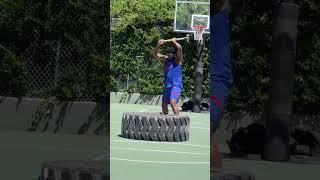 didn’t know I was that strong!” Reigning #KiaMVP Joel Embiid showing off the strength on set!