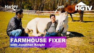 Hanging With Jonathan Knight! | Farmhouse Fixer | HGTV