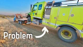 Fire Truck Goes Down While Fighting A 10,000 Acre Wildfire!