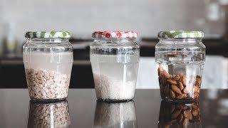 How To Make Plant Based Milks » Almond, oat & rice