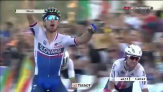 Peter Sagan WORLD CHAMPION Doha 2016 Nemecký komentár