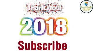 Thank You 2018 Subscribe