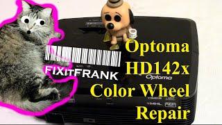 Optoma HD142X DLP Projector Repair | Temp LED | Image Flashes Colors| Shuts Down